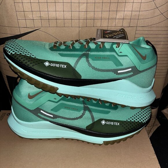 Nike React Pegasus Trail 4 GORE-TEX Spring Green Olive DJ7926-301 Size 8.5 - Picture 1 of 6